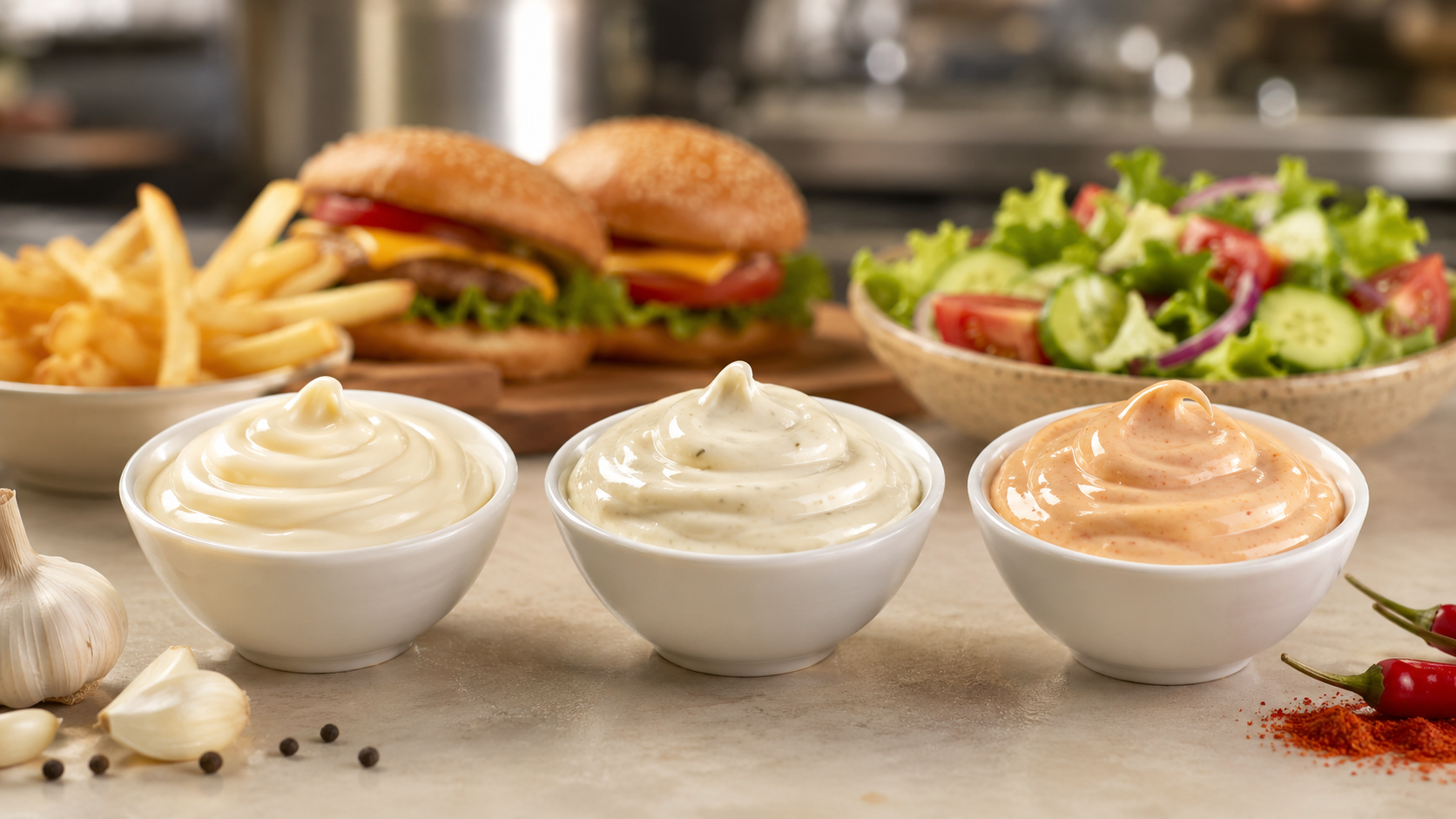 ລົດຊາດ Mayonnaise ທີ່ກໍາຫນົດເອງສໍາລັບຜູ້ຊື້ຂາຍຍ່ອຍແລະບໍລິການອາຫານ