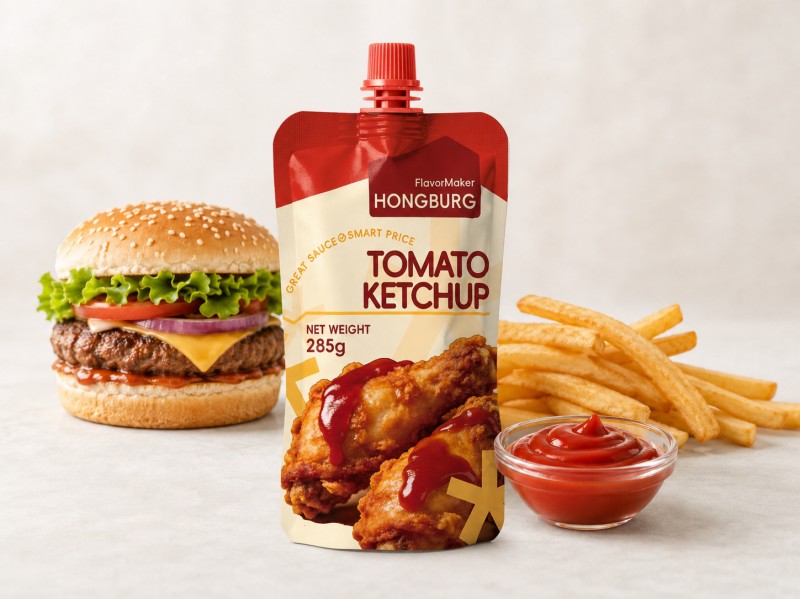 ຄລາດສິກຫມາກເລັ່ນ Ketchup ສໍາລັບ Fries ແລະ Burgers
