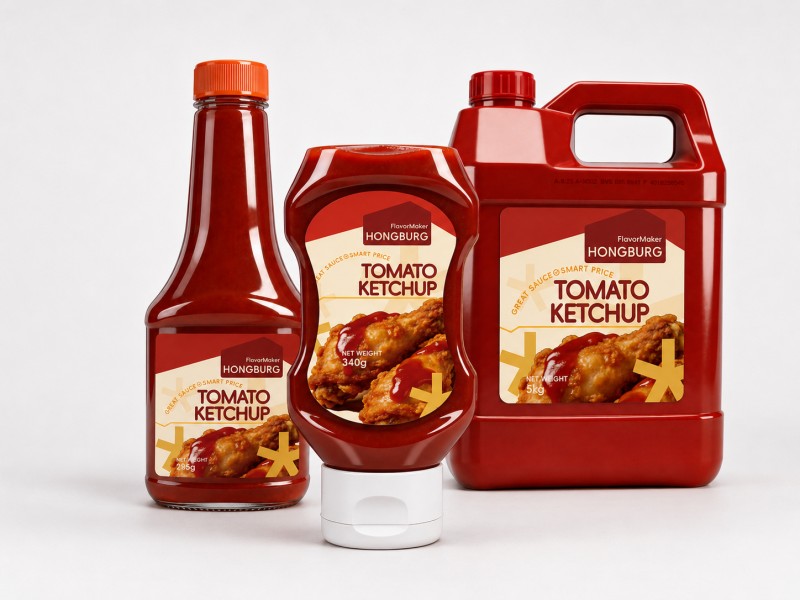 ບີບຫມາກເລັ່ນ Ketchup ຂວດ