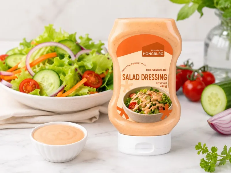 Tangy Creamy Thousand Island Salad Dressing