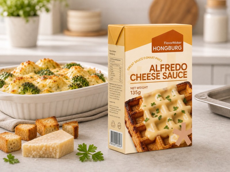 ຊອດ Alfredo ເນີຍແຂງສໍາລັບປຸງແຕ່ງອາຫານແລະອົບ